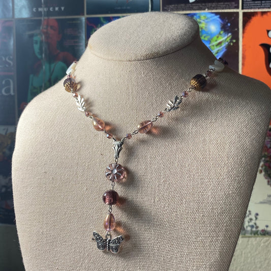 Butterfly Drop Necklace