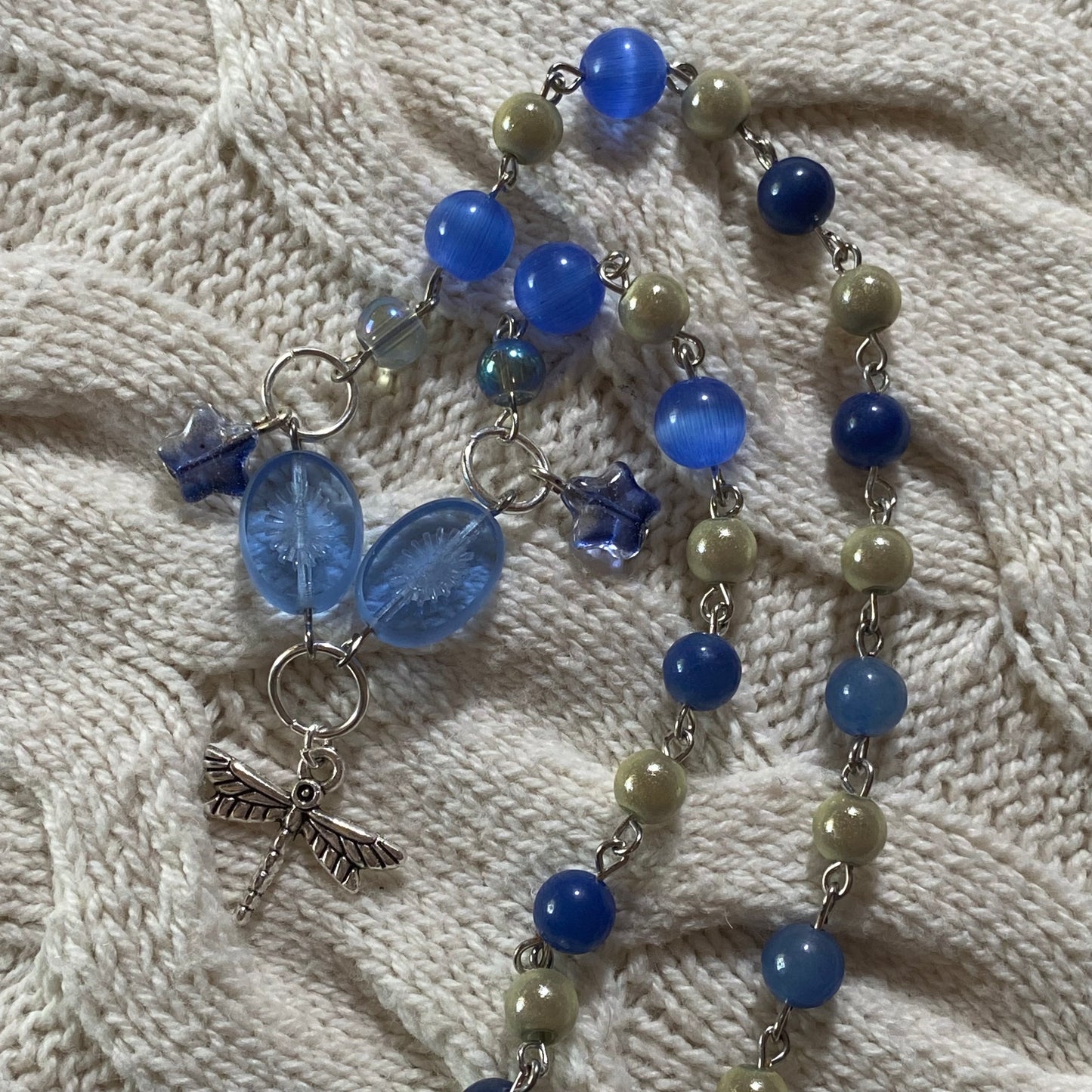 Blue Dragonfly Necklace