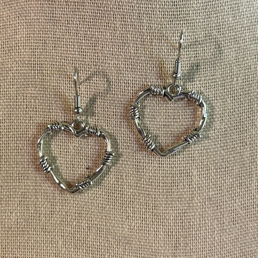 Barbed Heart Earrings