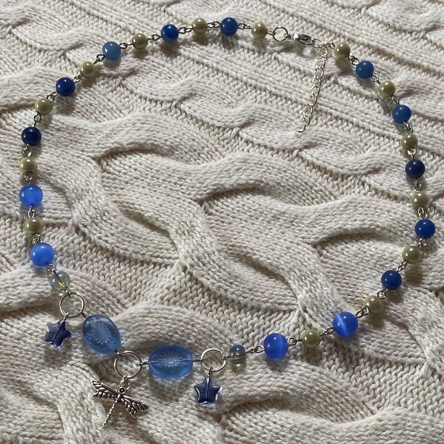 Blue Dragonfly Necklace