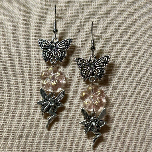 Pink Fairy Earrings