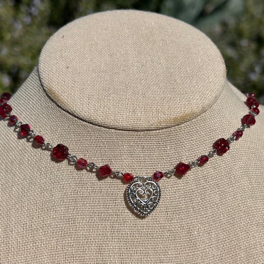 Red Heart Necklace