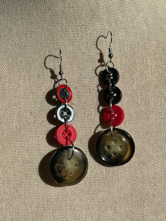 Button Earrings
