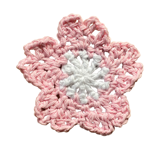 Crochet Sakura Coaster