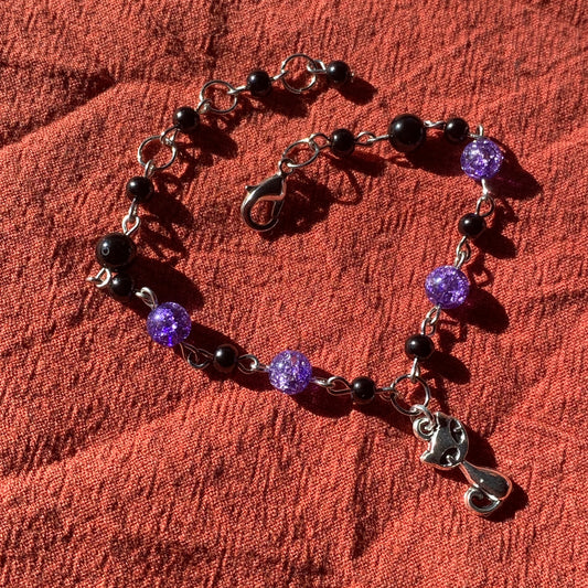 Purple Cat Bracelet