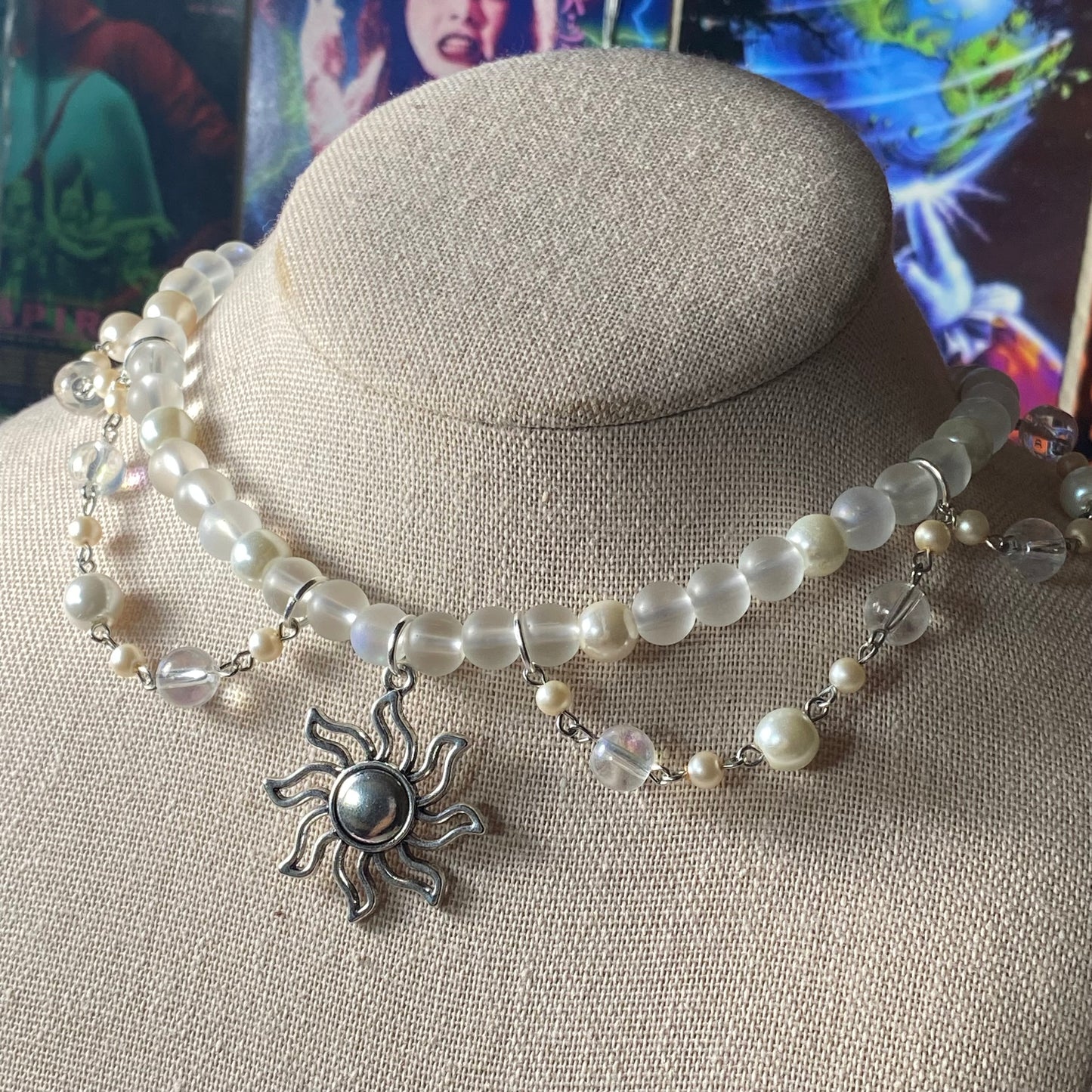 Silver Sun Necklace