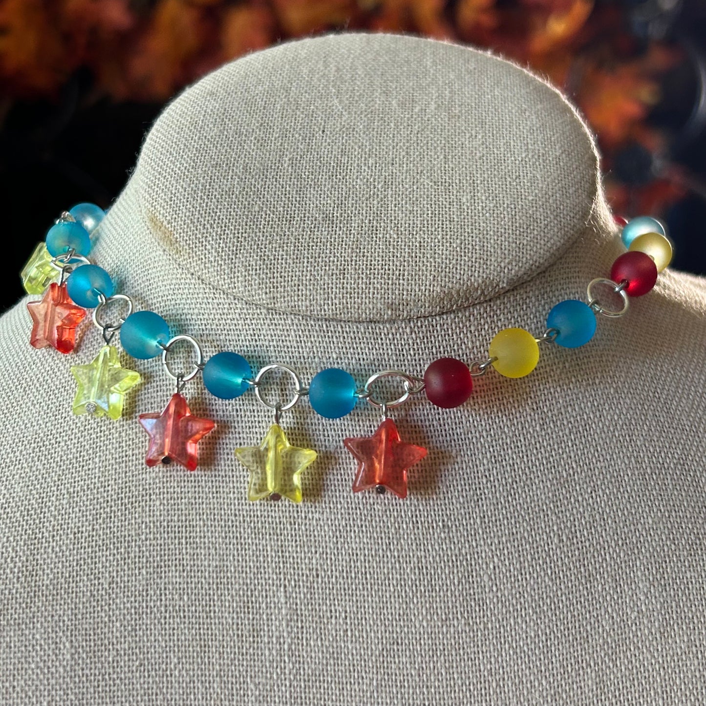 Primary Clown Necklace