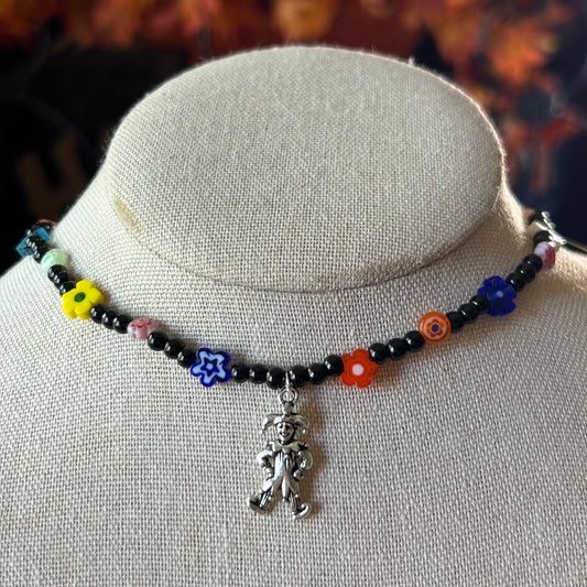 Flower Clown Necklace