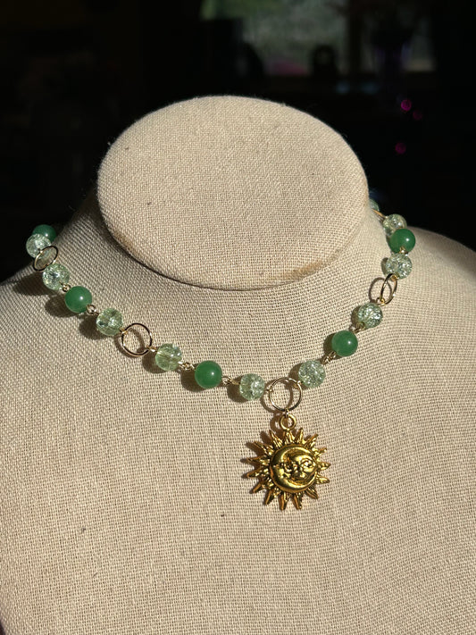 Green Celestial Necklace