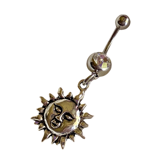 Sun Belly Button Dangle Ring